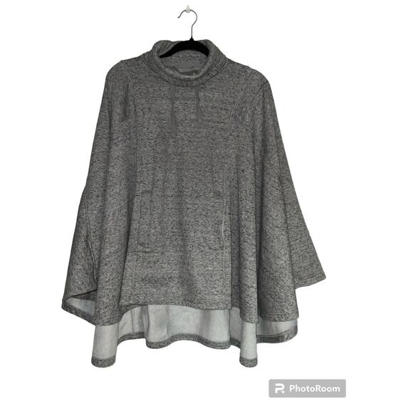 UGG Australia Jackets & Blazers - UGG Sz XS Heather Gray Pichot Angeline Pockets Comfy Overized Soft Cape poncho